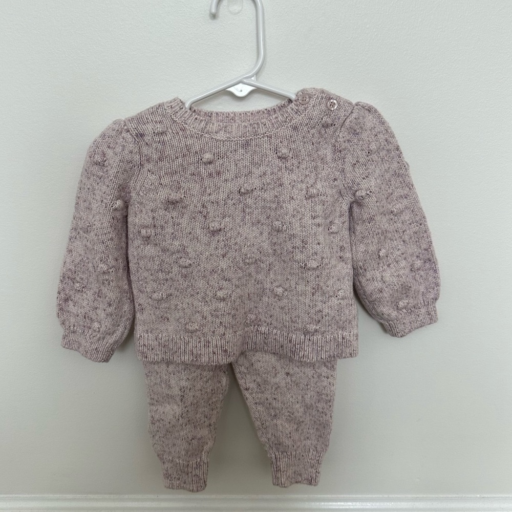 Purple sweater outfit